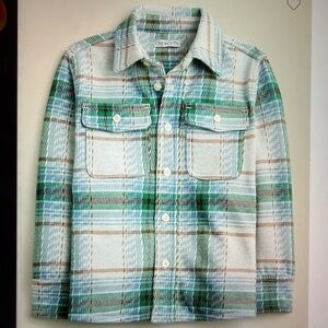 NWT J. Crew Crewcuts Long Sleeve Seaboard Soft Knit Shirt in Plaid, 8